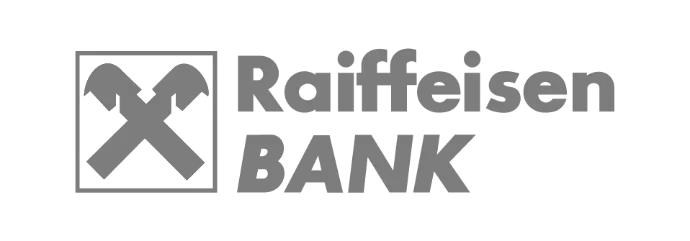 Raiffeisen Bank logo - Banking client for INDUSTRIA fintech and secure system integration services